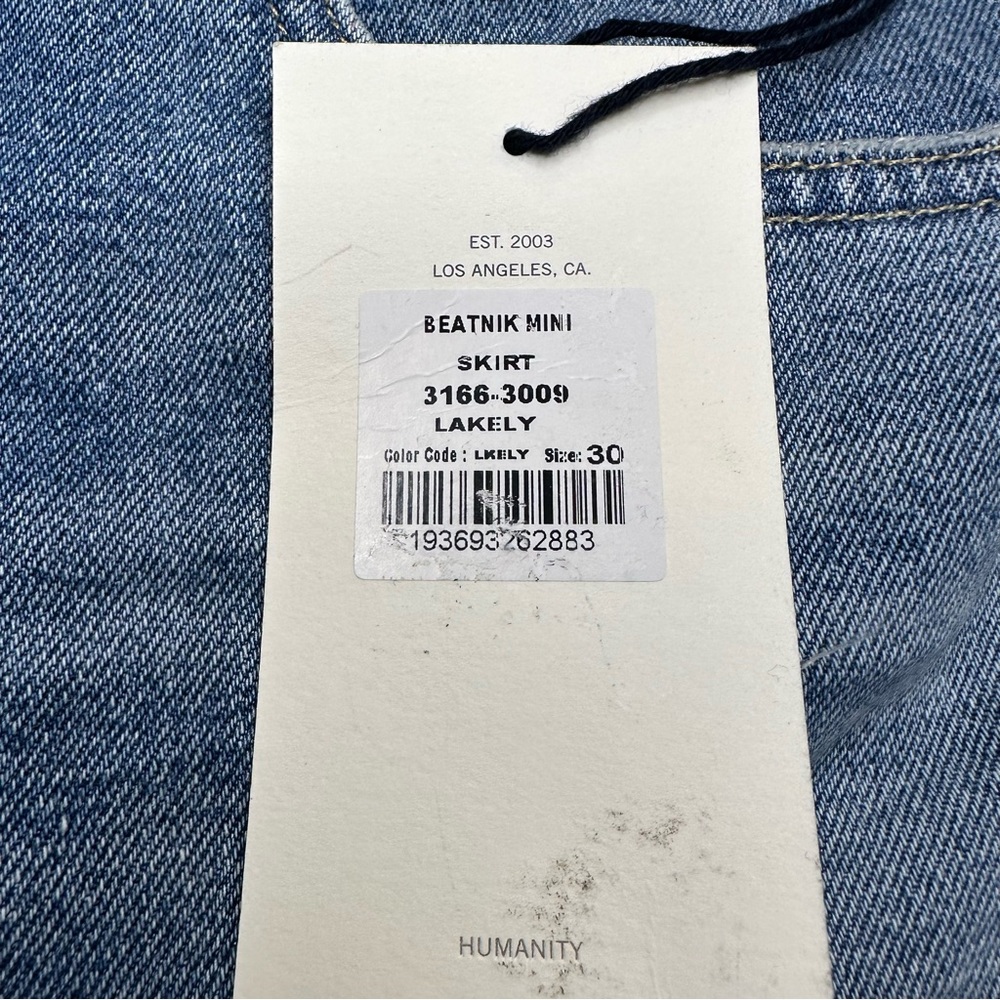 Revolve-Citizens of Humanity-Beatnik Mini Skirt in Lakely Sz 30 - Picture 8 of 12